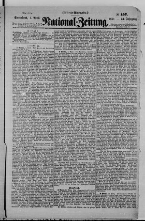 Nationalzeitung vom 01.04.1871