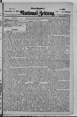 National-Zeitung vom 15.04.1871