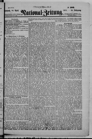 Nationalzeitung vom 19.04.1871