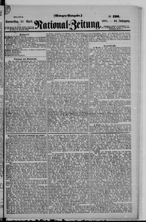 National-Zeitung vom 27.04.1871