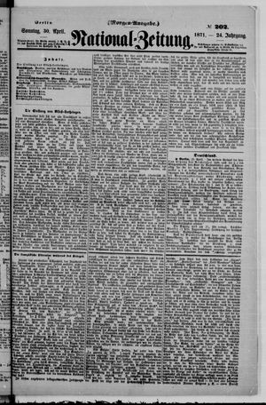 Nationalzeitung vom 30.04.1871