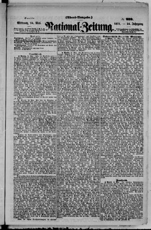Nationalzeitung vom 24.05.1871