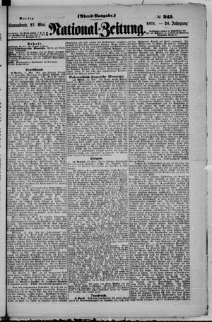 Nationalzeitung vom 27.05.1871