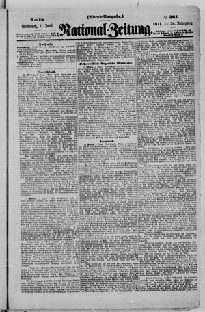 National-Zeitung vom 07.06.1871