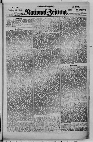 Nationalzeitung vom 13.06.1871