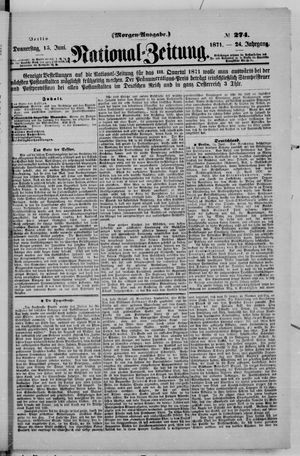 National-Zeitung vom 15.06.1871
