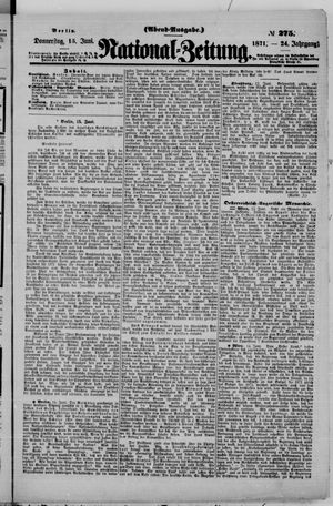 National-Zeitung vom 15.06.1871