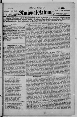 Nationalzeitung vom 18.06.1871
