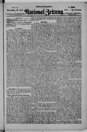 National-Zeitung vom 22.06.1871