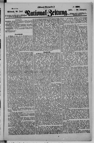 Nationalzeitung vom 28.06.1871