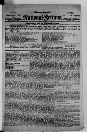 National-Zeitung vom 01.07.1871