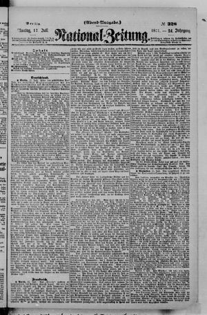 National-Zeitung vom 17.07.1871