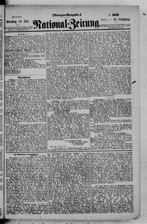 Nationalzeitung vom 18.07.1871