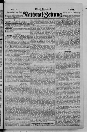 Nationalzeitung vom 20.07.1871