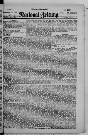 Nationalzeitung vom 22.07.1871