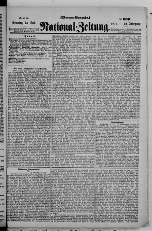 National-Zeitung vom 23.07.1871