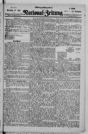 Nationalzeitung vom 25.07.1871