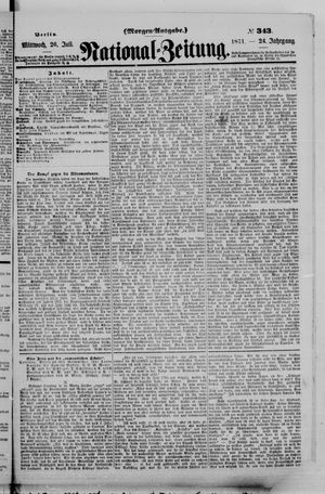 National-Zeitung vom 26.07.1871