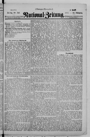 National-Zeitung vom 28.07.1871