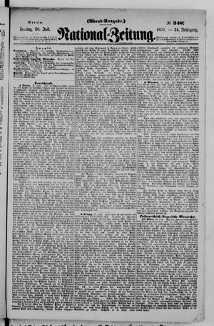 National-Zeitung vom 28.07.1871