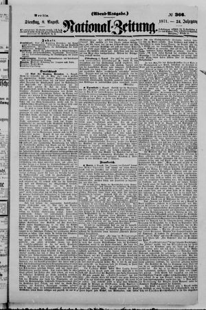 Nationalzeitung vom 08.08.1871