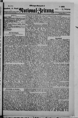 Nationalzeitung vom 12.08.1871