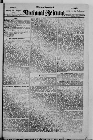 Nationalzeitung vom 18.08.1871