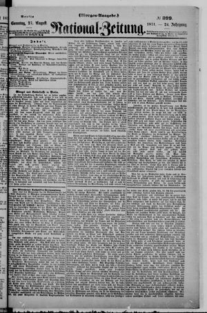 Nationalzeitung vom 27.08.1871