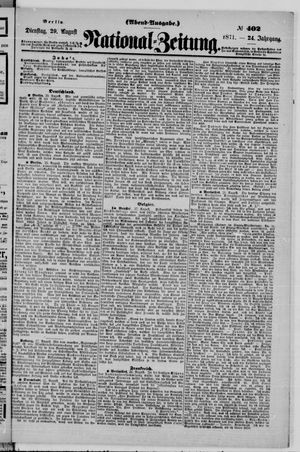 National-Zeitung vom 29.08.1871