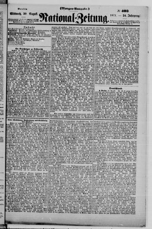 National-Zeitung vom 30.08.1871