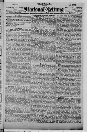 Nationalzeitung vom 31.08.1871