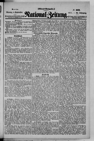 National-Zeitung vom 04.09.1871