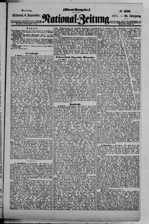 Nationalzeitung on Sep 6, 1871