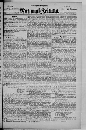 Nationalzeitung vom 07.09.1871