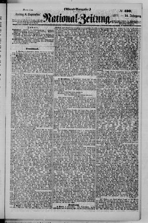 National-Zeitung vom 08.09.1871