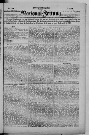 National-Zeitung vom 16.09.1871