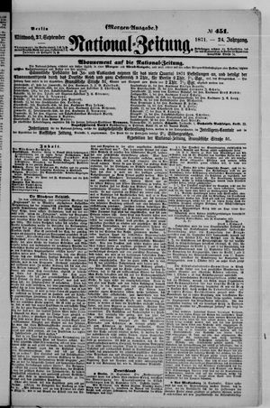 National-Zeitung vom 27.09.1871