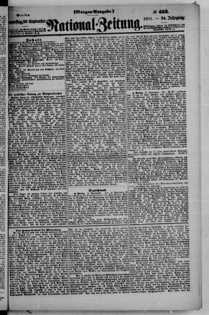 Nationalzeitung vom 28.09.1871