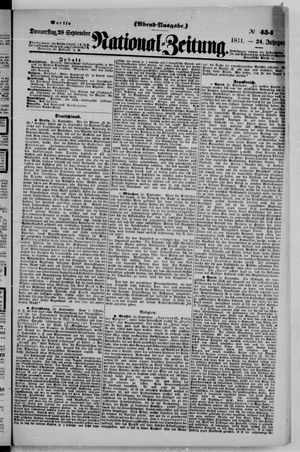 Nationalzeitung vom 28.09.1871