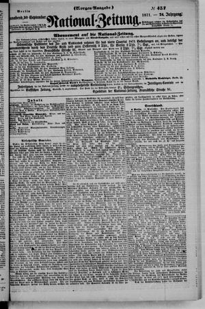 Nationalzeitung vom 30.09.1871