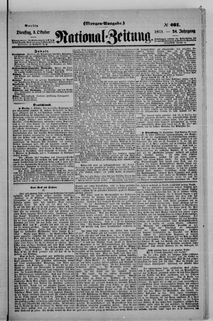 National-Zeitung vom 03.10.1871