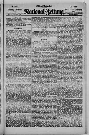National-Zeitung vom 03.10.1871