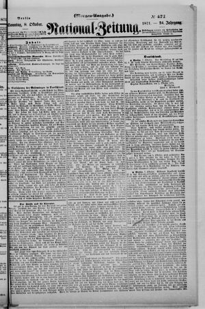 Nationalzeitung vom 08.10.1871