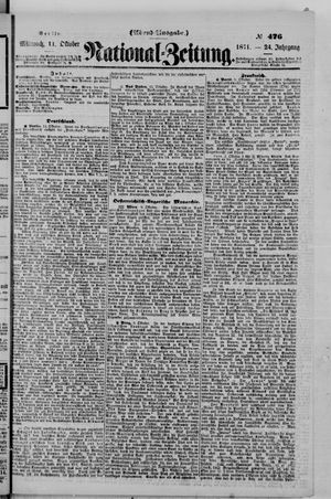 Nationalzeitung vom 11.10.1871