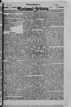 Nationalzeitung vom 17.10.1871