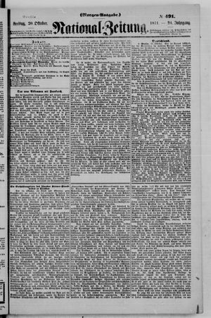National-Zeitung vom 20.10.1871