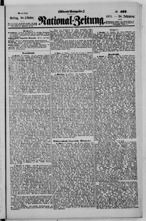 National-Zeitung vom 20.10.1871