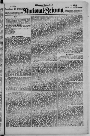 Nationalzeitung vom 21.10.1871