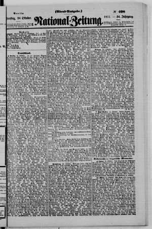 Nationalzeitung vom 24.10.1871