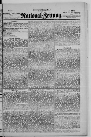 National-Zeitung vom 26.10.1871